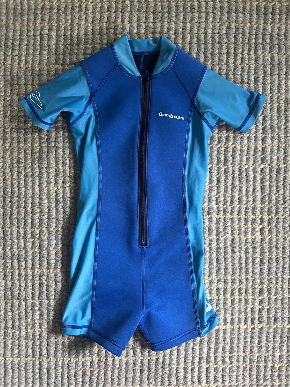 Cressi Kids' Short Sleeve Swim Suit in Blue
